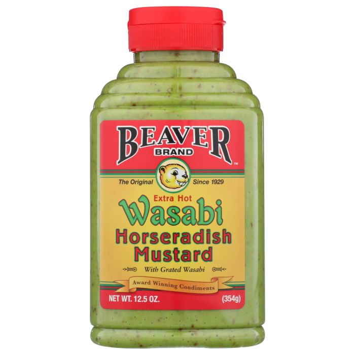 BEAVER: Wasabi Horseradish Mustard, 12.5 oz