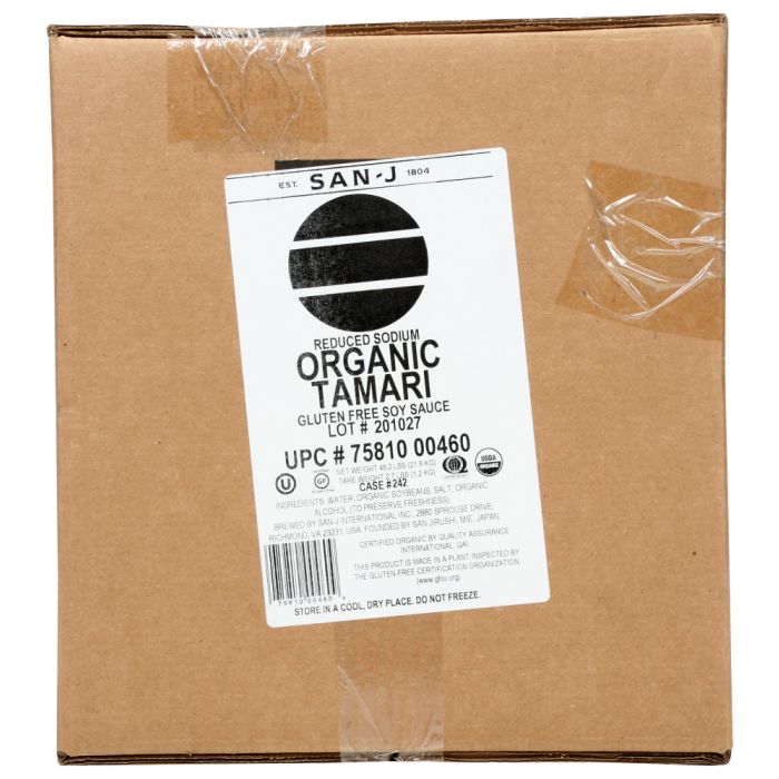 SAN J: Tamari Gluten-Free Soy Sauce Reduced Sodium, 5 ga