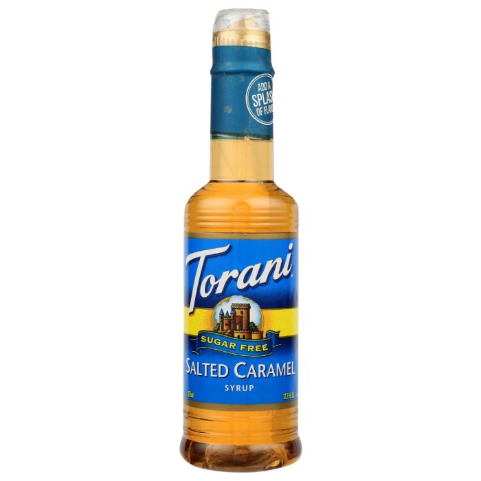 TORANI: Salted Caramel Syrup Sugar Free, 12.7 oz