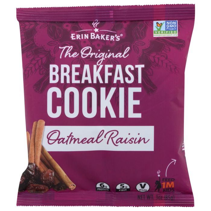 ERIN BAKERS: Oatmeal Raisin Breakfast Cookies, 3 oz