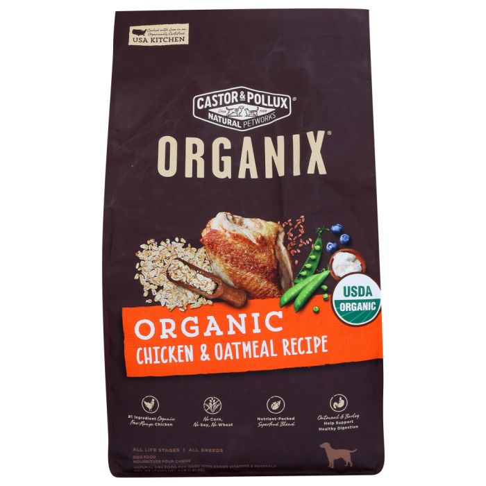 CASTOR & POLLUX: Organix Organic Chicken & Oatmeal Recipe, 4 lb