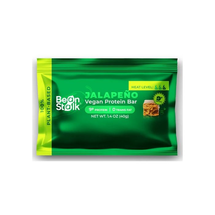 BEAN STALK: Jalapeno Vegan Protein Bar, 1.4 oz