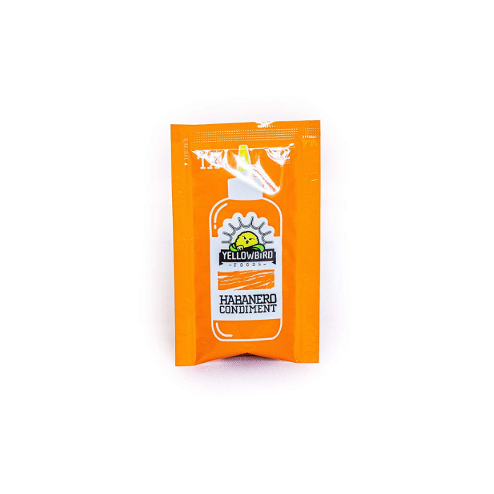 YELLOWBIRD SAUCE: Habanero Condiment Single Serve Packet 200Ct, 12 gm