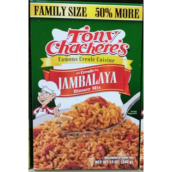 TONY CHACHERE'S: Creole Jambalaya Rice Dinner Mix, 12 oz