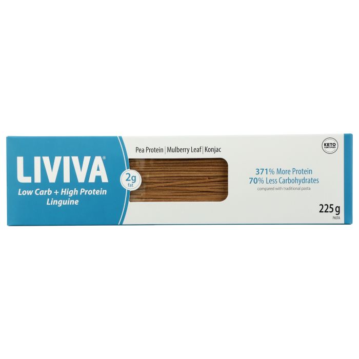 LIVIVA: Low Carb High Protein Linguine Pasta, 7.05 oz