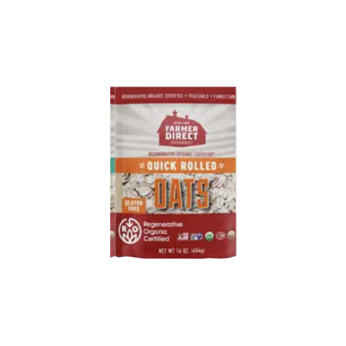 FARMER DIRECT ORGANIC: Oats Quick Rolled Roc, 16 oz