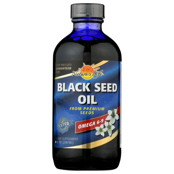 NATURES LIFE: Black Seed Oil Cold Press, 8 oz