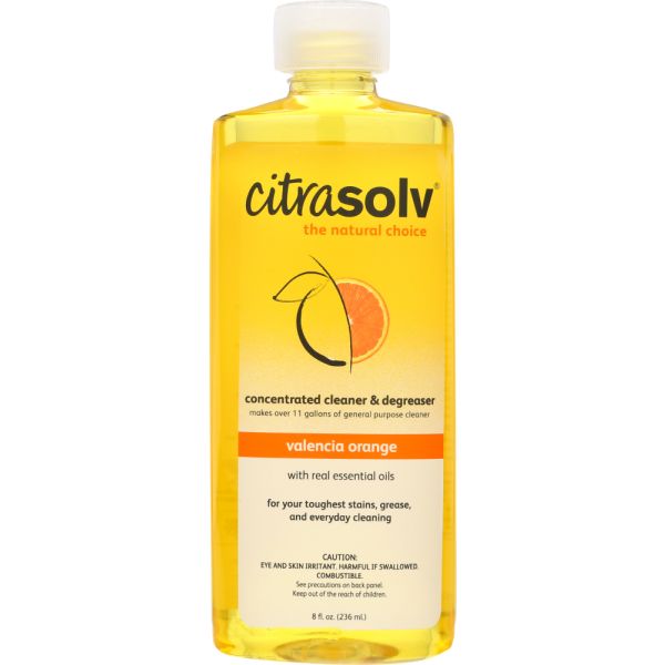 CITRASOLV: Concentrate Cleaner & Degreaser Valencia Orange, 8 oz