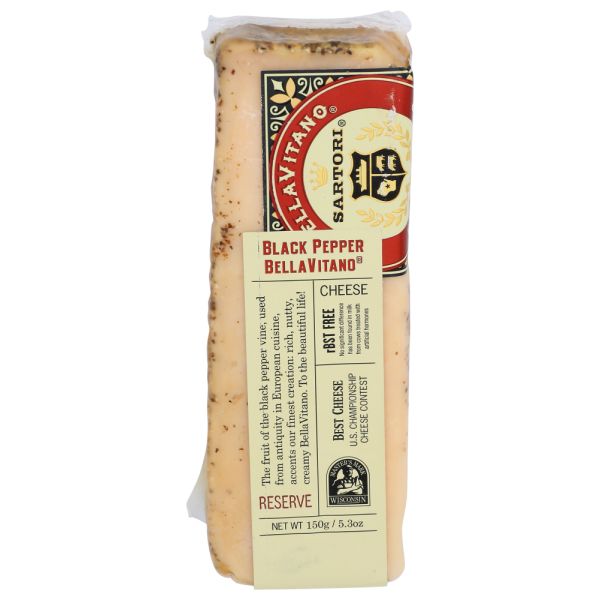 SARTORI: Black Pepper BellaVitano Cheese, 5.3 oz