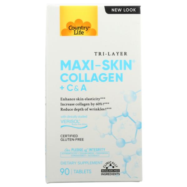 COUNTRY LIFE: Maxi Skin Collagen C & A, 90 tb