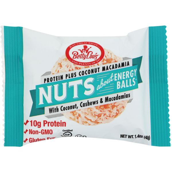 BETTY LOUS: Balls Coconut Macadamia, 1.4 oz