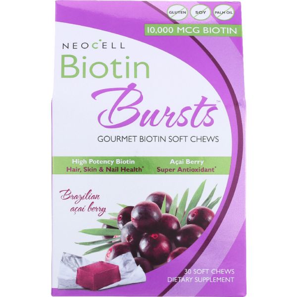 NEOCELL: Biotin Bursts Brazilian Acai Berry, 30 Soft Chews