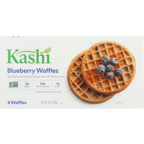 KASHI: Whole Grain Blueberry Waffles, 10.1 oz