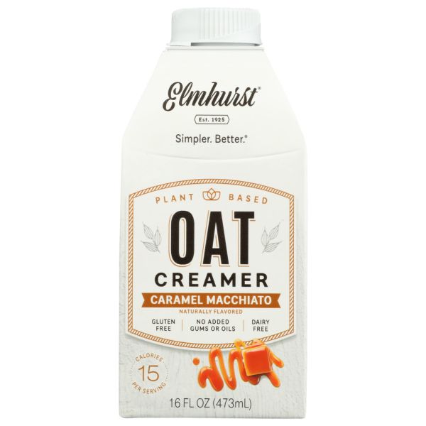 ELMHURST: Oat Creamer Caramel Macch, 16 fo