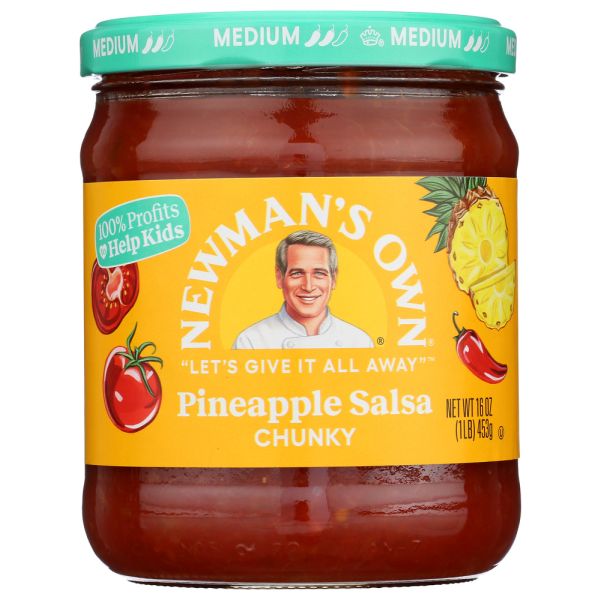 NEWMANS OWN: Pineapple Salsa, 16 oz