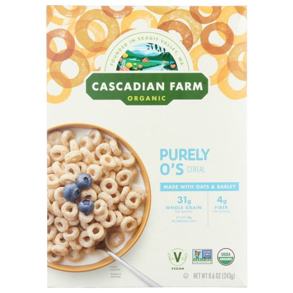 CASCADIAN FARM: Purely O's Cereal, 8.6 oz