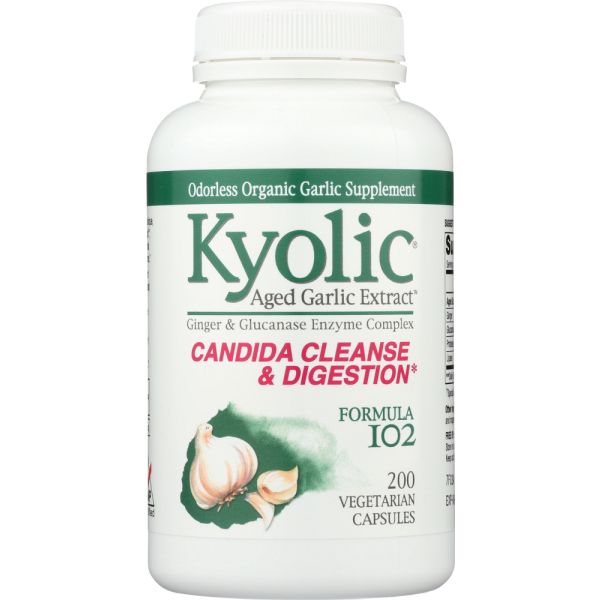 KYOLIC: Formula 102 Candida Cleanse And Digestion, 200 Vegetarian Capsules