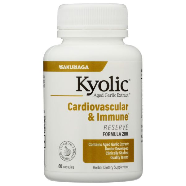 KYOLIC: Aged Garlic Extract Cardiovascular Extra Strength Reserve, 60 Capsules