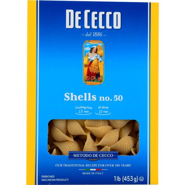 DE CECCO: Pasta Shells, 16 oz