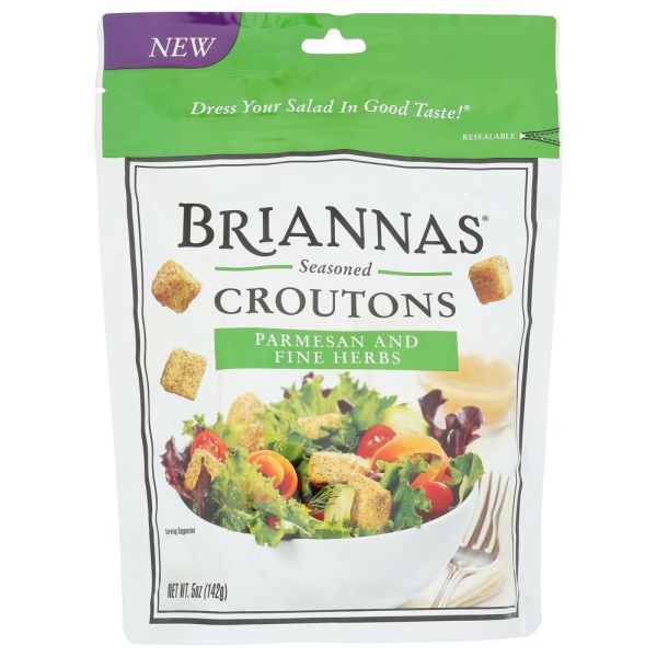 BRIANNAS: Croutons Parmesn Fn Hrbs, 5 OZ