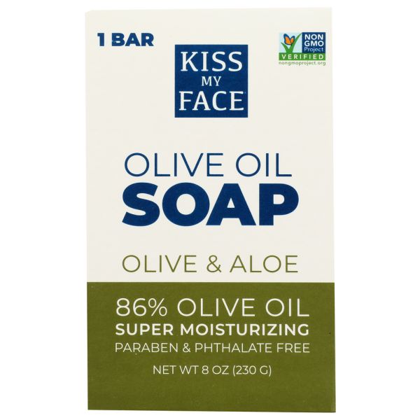 KISS MY FACE: Soap Bar Olive & Aloe, 8 oz