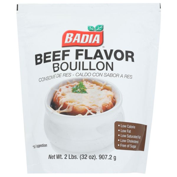 BADIA: Bouillon Beef Spout Bag, 2 LB