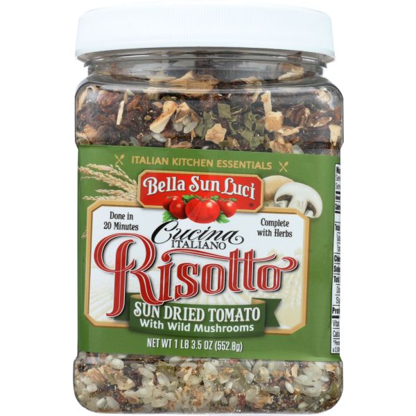 BELLA SUN LUCI: Risotto Sun Dried Tomato Wild Mushroom, 23 oz