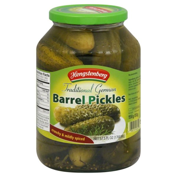 HENGSTENBERG: Traditional German Barrel Pickles, 57.5 oz