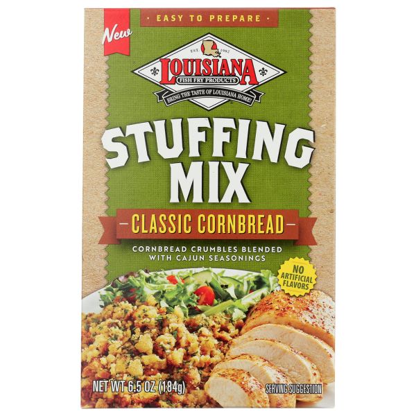 LOUISIANA FISH FRY: Stuffing Classic Cornbread Mix, 6.5 OZ