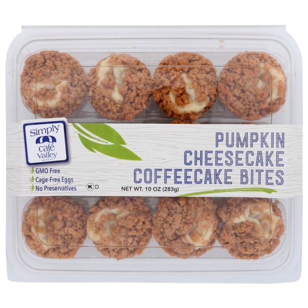 CAFE VALLEY: Cake Coffee Bites Pmpkin, 12 pk