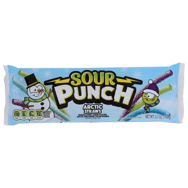 SOUR PUNCH: Arctic Straws, 3.7 oz