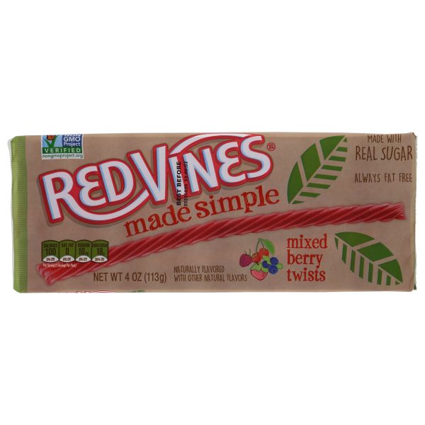 RED VINES: Made Simple Mixed Berry, 4 oz