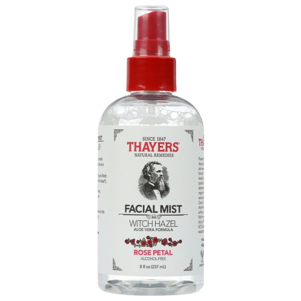 THAYERS: Alcohol Free Rose Petal Facial Mist Witch Hazel And Aloe Vera Formula, 8 oz