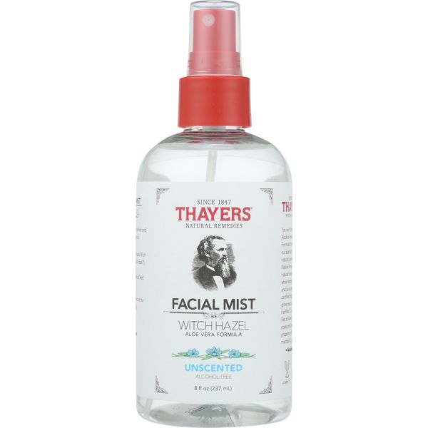 THAYERS: Alcohol Free Unscented Facial Mist Witch Hazel And Aloe Vera Formula, 8 oz