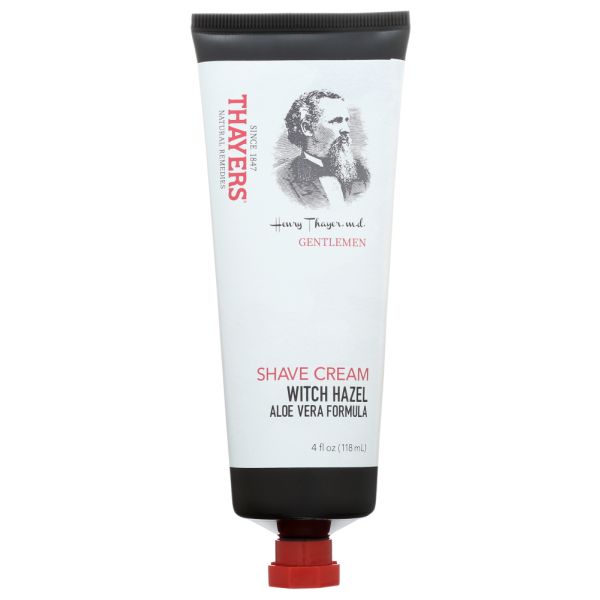 THAYERS: Gentlemen Shave Cream Witch Hazel And Aloe Vera Formula, 4 oz