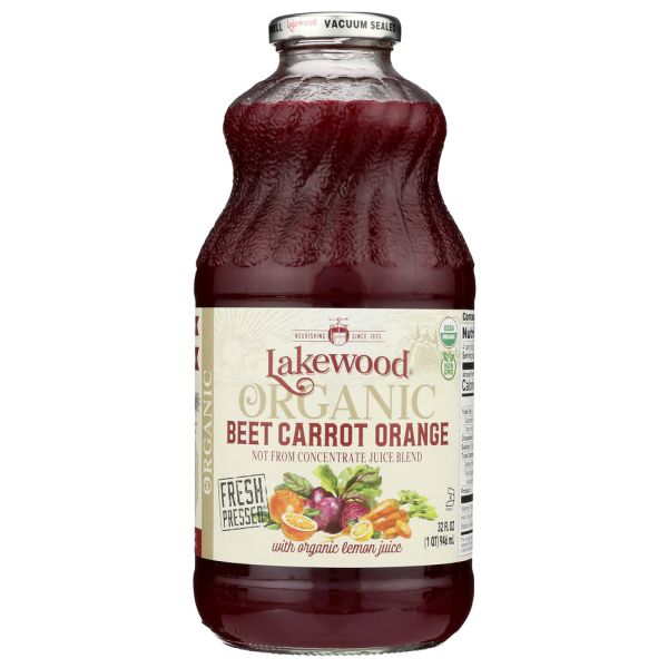 LAKEWOOD: Organic Beet Carrot Orange Juice, 32 fo