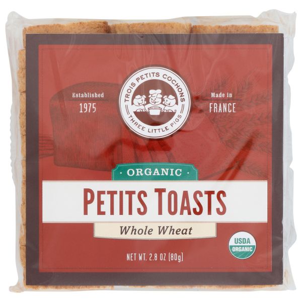 LES TROIS PETITS: Toasts Petits Ww Org, 2.8 OZ