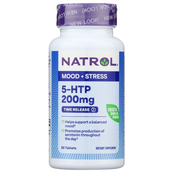 NATROL: 5-HTP 200 mg Time Release, 30 tb