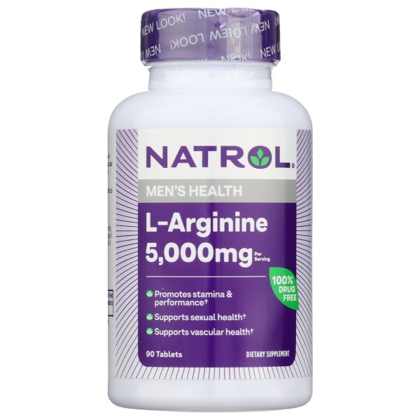 NATROL: L-Arginine 3000 mg, 90 tablets