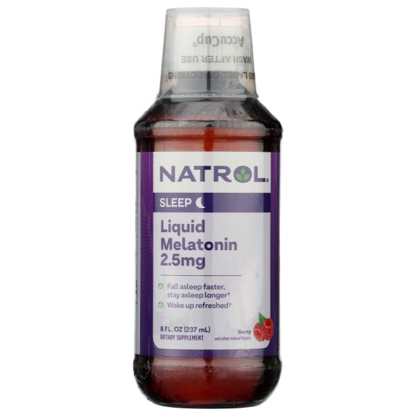 NATROL: Melatonin Liquid, 2.5 MG, 8 fo