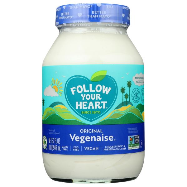 FOLLOW YOUR HEART: Vegenaise Original, 32 oz