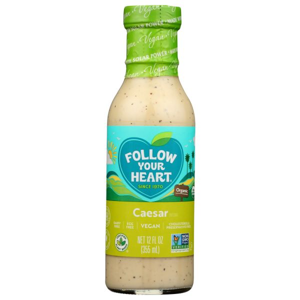 FOLLOW YOUR HEART: Organic Vegan Caesar Salad Dressing, 12 oz