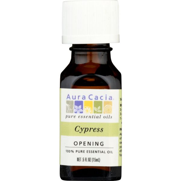 AURA CACIA: 100% Pure Essential Oil Cypress, 0.5 Oz