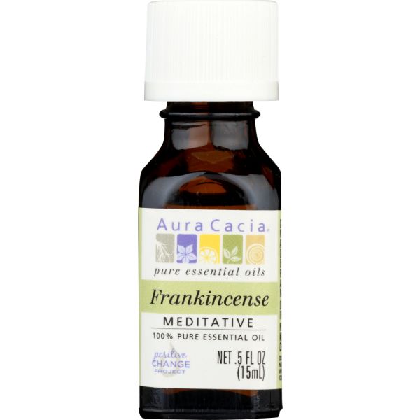 AURA CACIA: 100% Pure Essential Oil Frankincense, 0.5 Oz