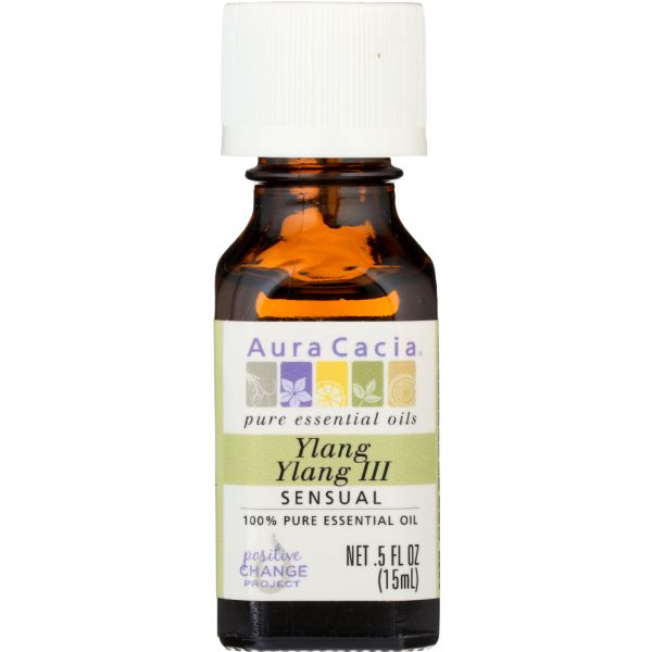 AURA CACIA: 100% Pure Essential Oil Ylang Ylang III, 0.5 Oz