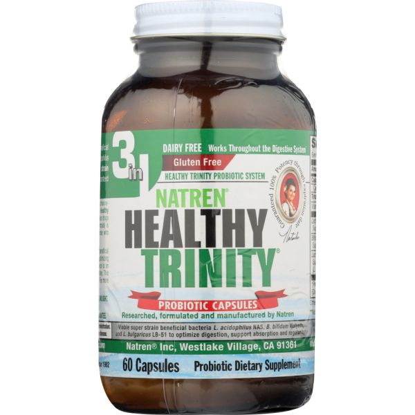 NATREN: Healthy Trinity Probiotic Capsules, 60 cp