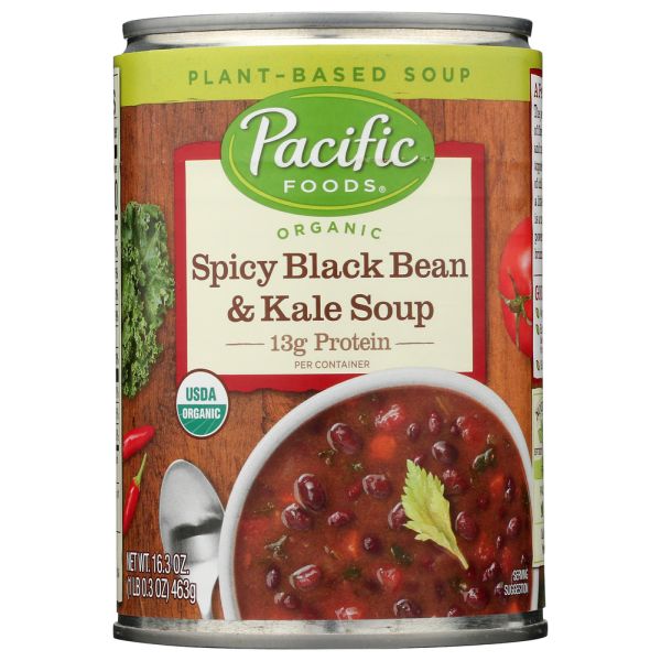 PACIFIC FOODS: Sup Spcy Blk Bn N Kl Org, 16.3 OZ