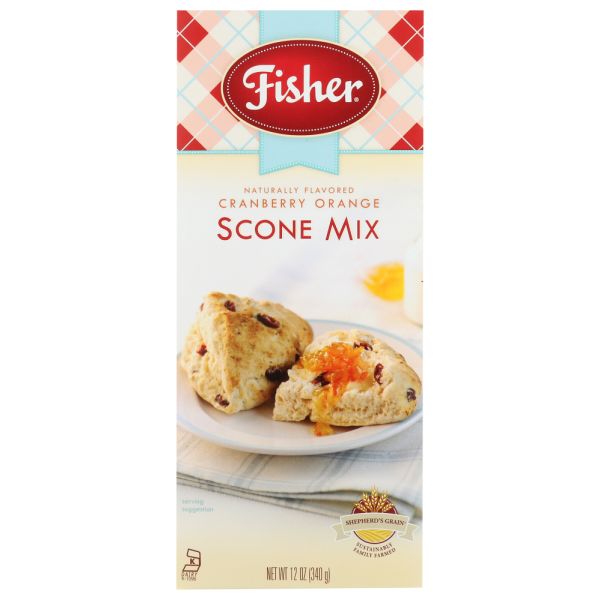 FISHER: Cranberry Orange Scone Mix, 12 oz