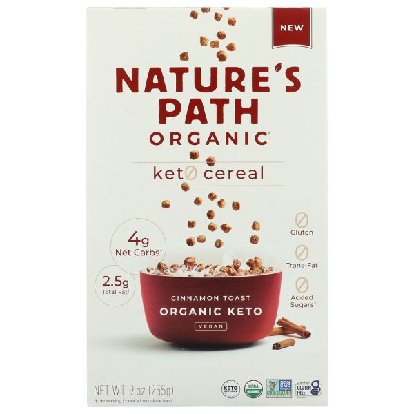 NATURES PATH: Cinnamon Toast Keto Cereal, 9 oz