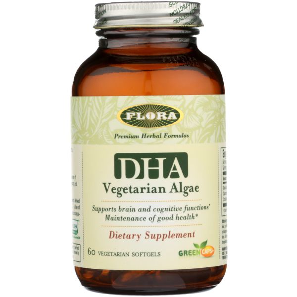 FLORA HEALTH: DHA Vegetarian Algae, 60 cp